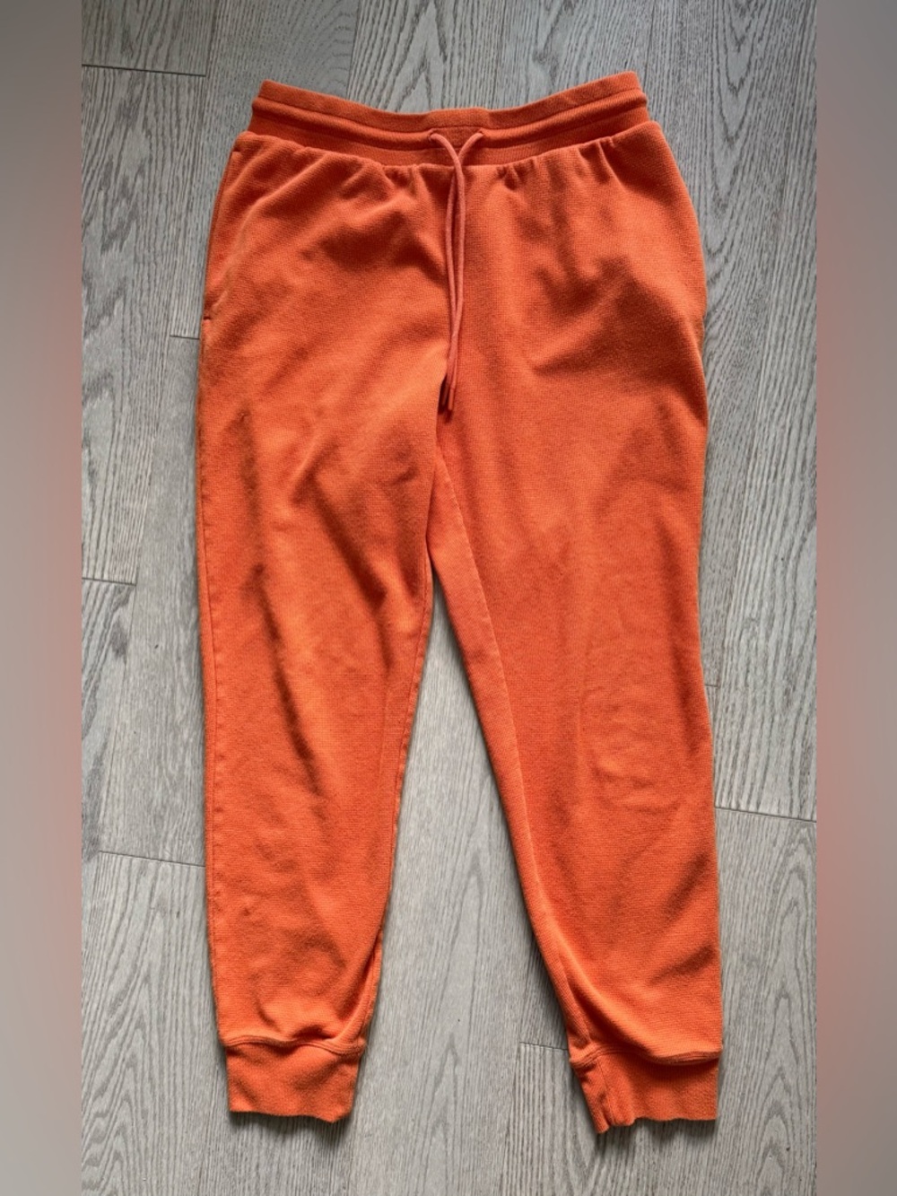 Sunday Best Aritzia Women's Orange Waffle Joggers in size M